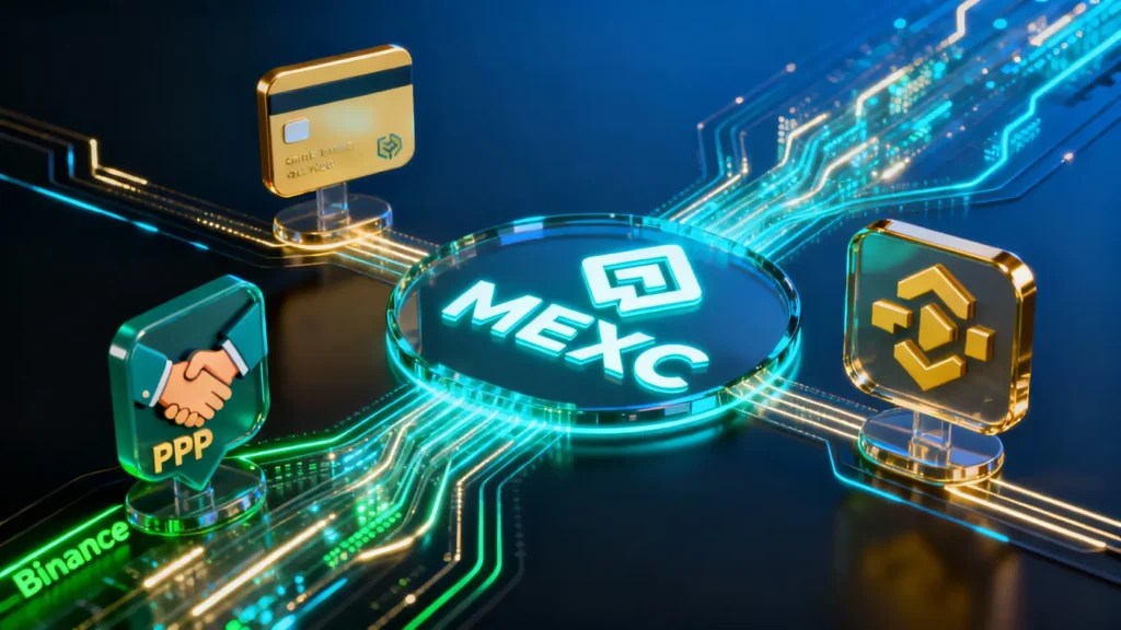 MEXC入金教學:信用卡買幣、P2P、幣安轉帳3大方法圖解 MEXC入金教學:信用卡買幣、P2P、幣安轉帳3大方法圖解