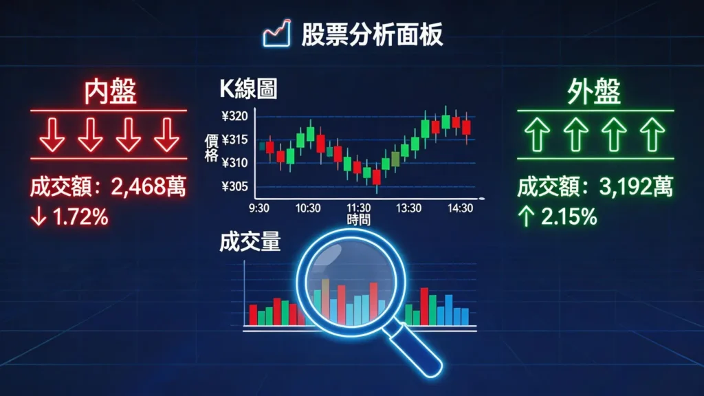 【新手看盤教學】內盤外盤怎麼看?一篇搞懂成交量與內外盤比,判斷股票該買還是賣 【新手看盤教學】內盤外盤怎麼看?一篇搞懂成交量與內外盤比,判斷股票該買還是賣