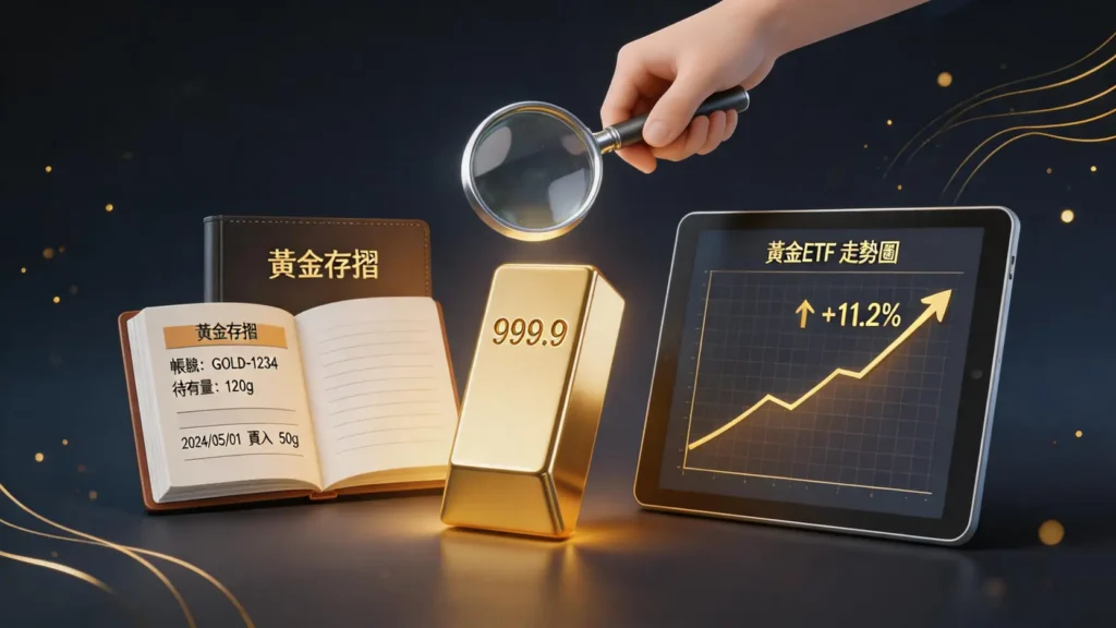 黄金怎麼買?一篇看懂黄金存摺、ETF、實體黄金優缺點,避開投資陷阱! 黄金怎麼買?一篇看懂黄金存摺、ETF、實體黄金優缺點,避開投資陷阱!
