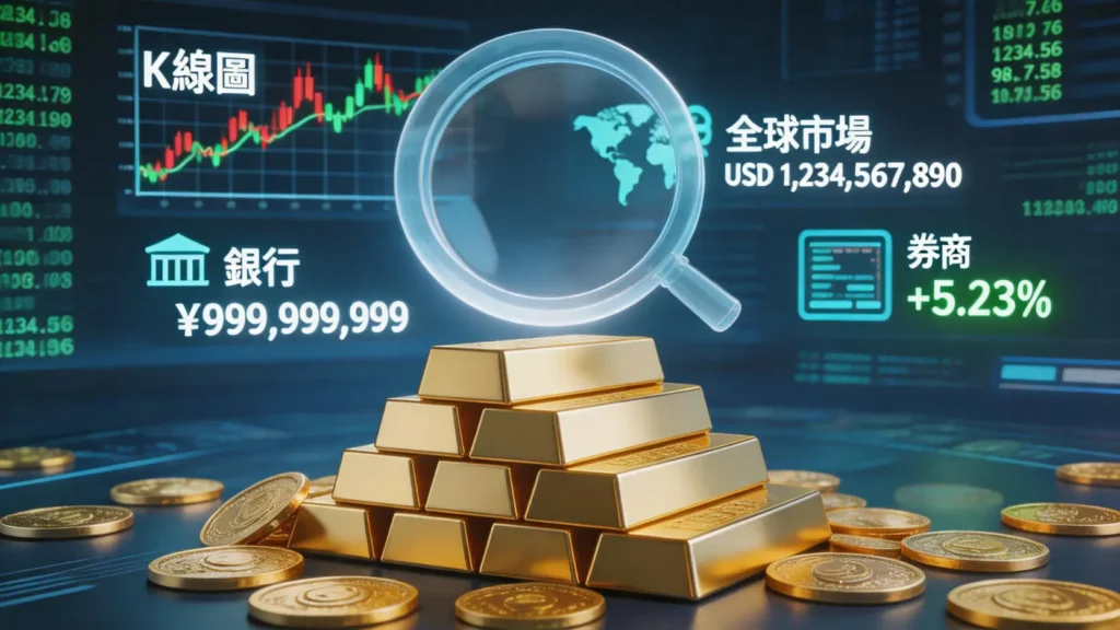 黄金交易平台大評比:銀行、券商、海外平台優劣與手續費全解析 黄金交易平台大評比:銀行、券商、海外平台優劣與手續費全解析