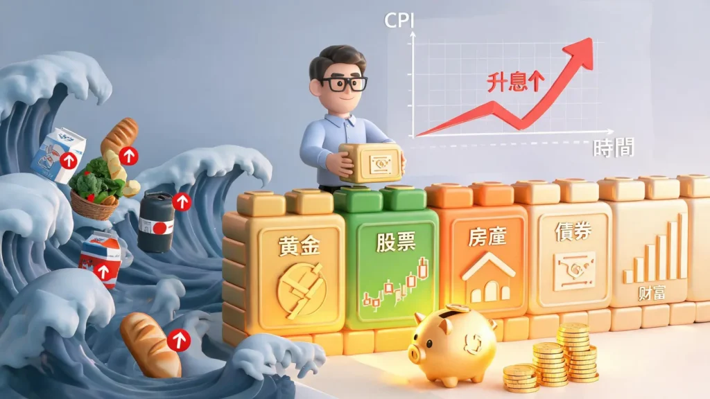 通貨膨脹是什麼?別讓錢變薄!從CPI、成因到5大抗通膨資產全解析 通貨膨脹全解析:搞懂CPI、升息與資產配置,守住你的血汗錢