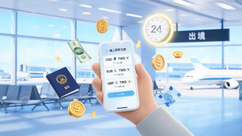 【2026桃園機場換錢攻略】台灣銀行機場換匯時間是24小時嗎?地點、手續費、線上結匯一篇搞定 桃園機場換錢終極指南:台銀/兆豐24小時換匯地點、時間、線上結匯全攻略