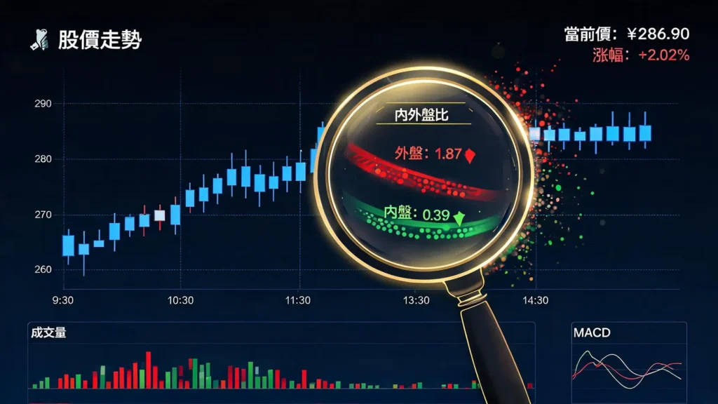 內盤大於外盤代表什麼?3分鐘學會用內外盤比判斷多空方向 別只看內外盤比!結合「股價位階」才是看穿主力洗盤、出貨的秘密