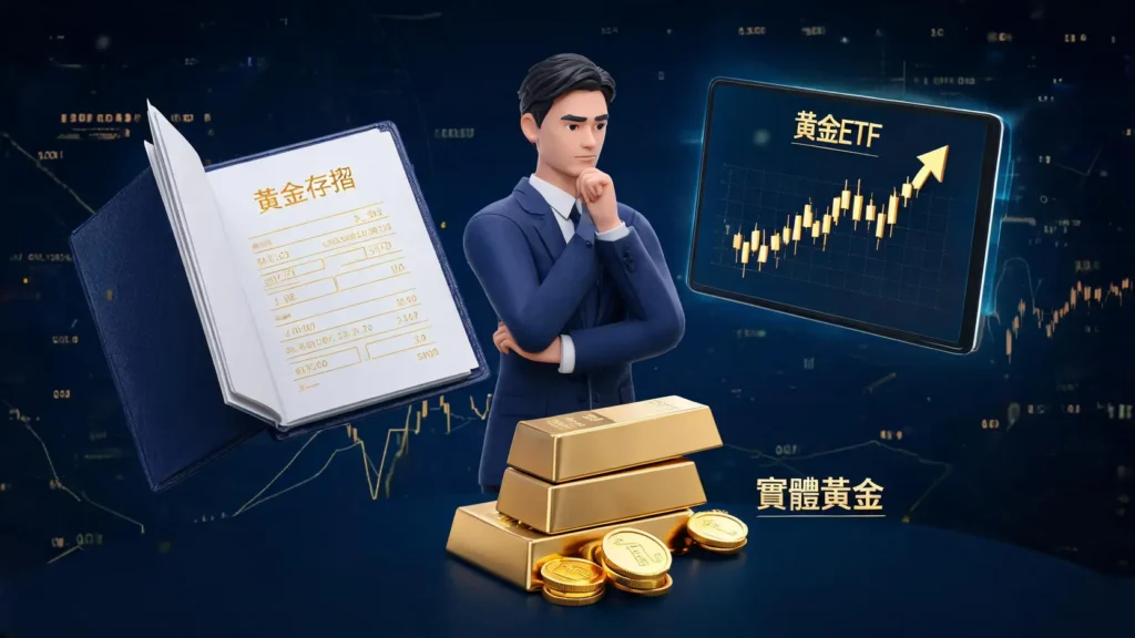 黃金投資大PK:台銀黃金存摺vs.黃金ETFvs.實體黃金,哪個最適合你? 黃金投資大PK:台銀黃金存摺vs.黃金ETFvs.實體黃金,哪個最適合你?