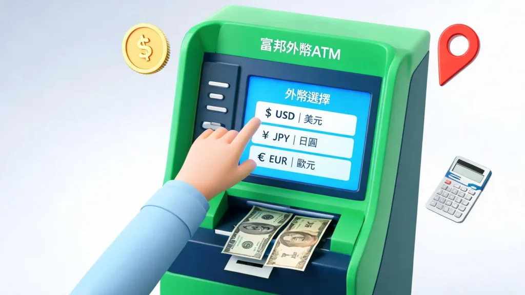 富邦外幣ATM怎麼領?2026最詳盡圖解教學,手續費、據點、限額一次看懂 富邦外幣ATM怎麼領?2026最詳盡圖解教學,手續費、據點、限額一次看懂
